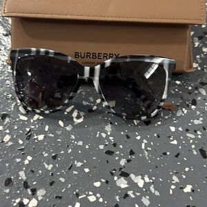 Burberry Monochrome Check Sunglasses